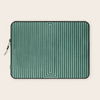 Green Black Abstract Geometric Design Artwork Laptop Sleeve Gallery Image 1
