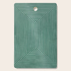 Green Black Abstract Geometric Design Artwork Cutting Board Gallery Image 1