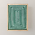 Green Black Abstract Geometric Design Artwork Mini Art Print Gallery Image 1