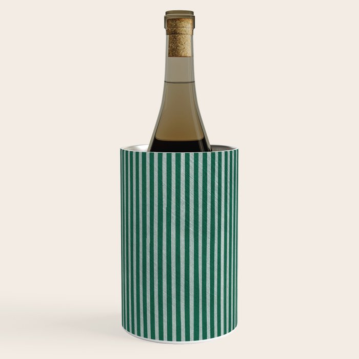 Green Black Abstract Geometric Design Artwork Wine Chiller Gallery Image 1