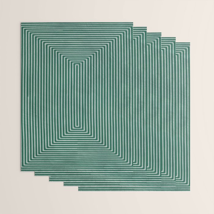 Green Black Abstract Geometric Design Artwork Wrapping Paper Gallery Image 3