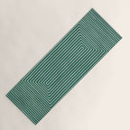 Green Black Abstract Geometric Design Artwork Yoga Mat Gallery Image 1