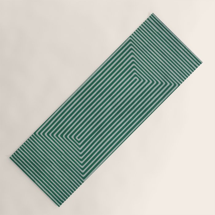 Green Black Abstract Geometric Design Artwork Yoga Mat Gallery Image 1