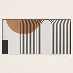 Mid Century Abstract Geometric 5 Desk Mat Gallery Image 3