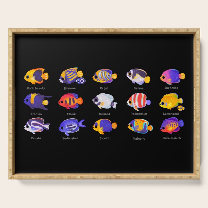 Angelfish! (marine) Serving Tray Gallery Image 1