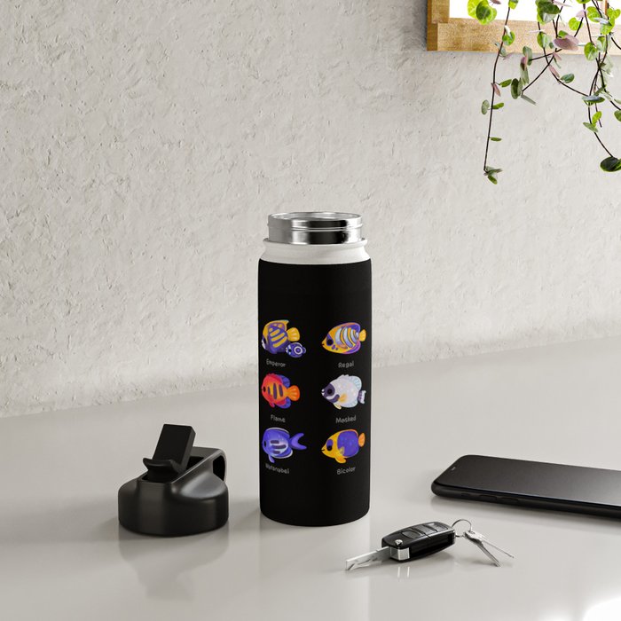 Angelfish! (marine) Water Bottle Gallery Image 4