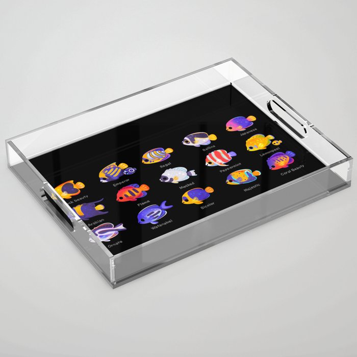 Angelfish! (marine) Acrylic Tray Gallery Image 1