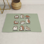 Hedgehog Yoga Rug Gallery Image 1