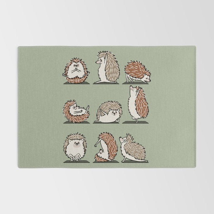 Hedgehog Yoga Rug Gallery Image 2