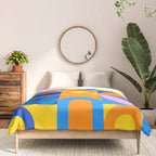 Colorful abstract geometric mosaic pattern Comforter Gallery Image 3
