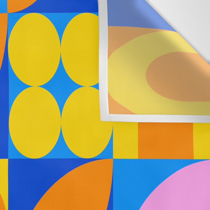 Colorful abstract geometric mosaic pattern Wall Tapestry Gallery Image 3