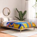 Colorful abstract geometric mosaic pattern Comforter Gallery Image 2