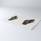 Mystic Hand with Eye - Black and Gold Ink Rug Gallery Image 3