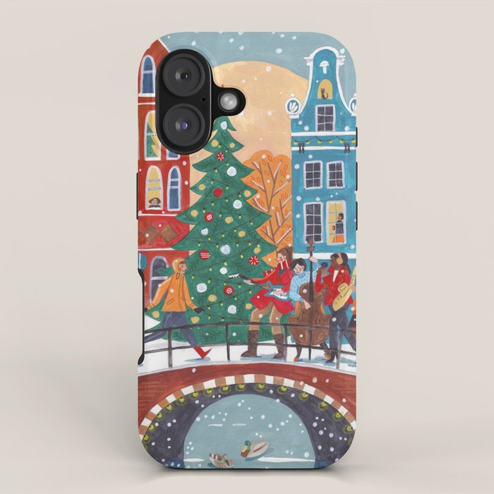 Christmas Music in the City of Amsterdam iPhone Case Gallery Image 1