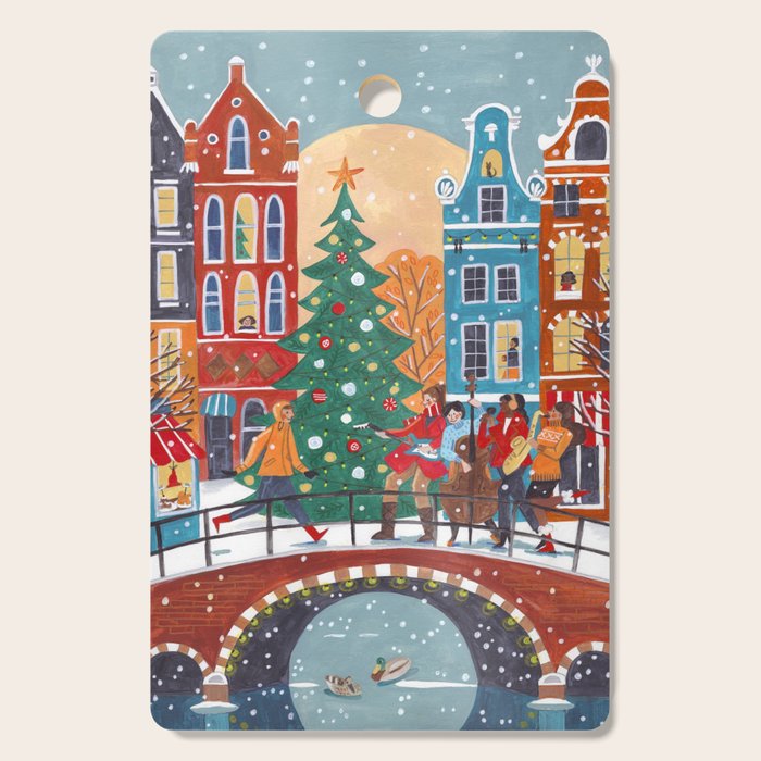Christmas Music in the City of Amsterdam Cutting Board Gallery Image 1