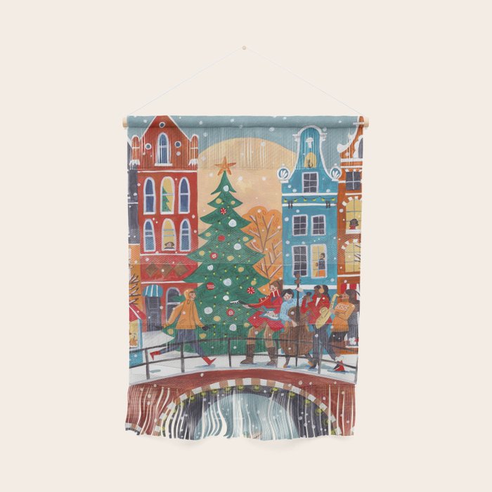 Christmas Music in the City of Amsterdam Wall Hanging Gallery Image 1