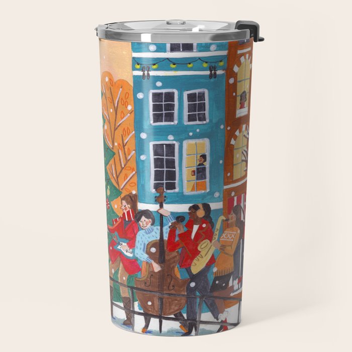 Christmas Music in the City of Amsterdam Travel Mug Gallery Image 2
