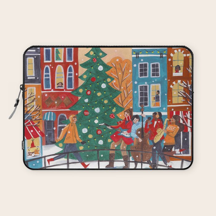 Christmas Music in the City of Amsterdam Laptop Sleeve Gallery Image 1