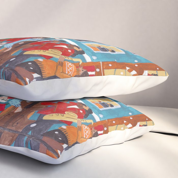 Christmas Music in the City of Amsterdam Pillow Sham Gallery Image 3