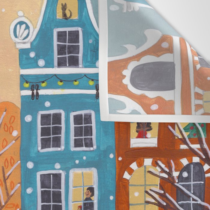 Christmas Music in the City of Amsterdam Wall Tapestry Gallery Image 3