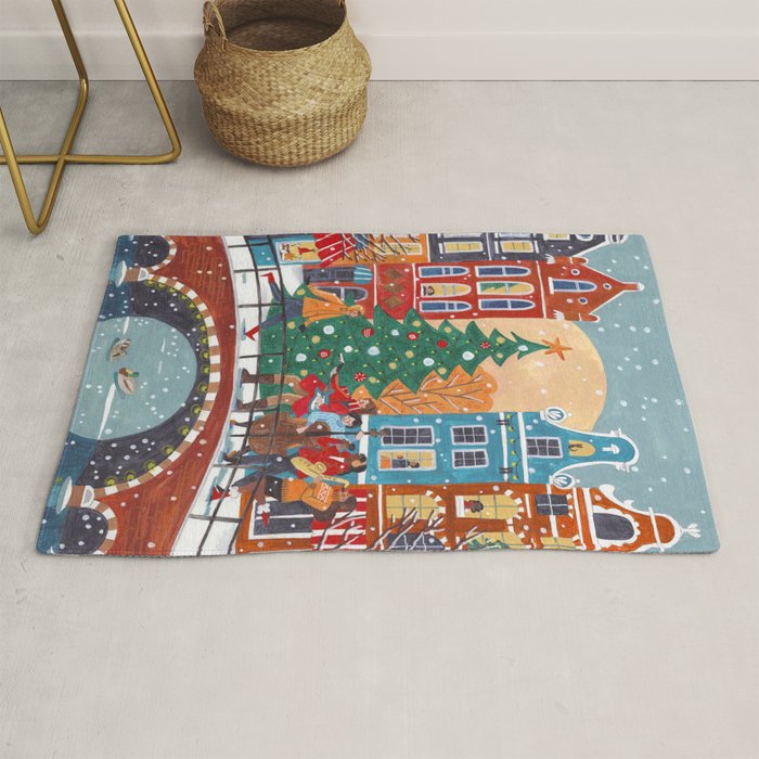Christmas Music in the City of Amsterdam Rug Gallery Image 1