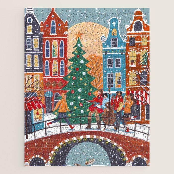 Christmas Music in the City of Amsterdam Jigsaw Puzzle Gallery Image 1