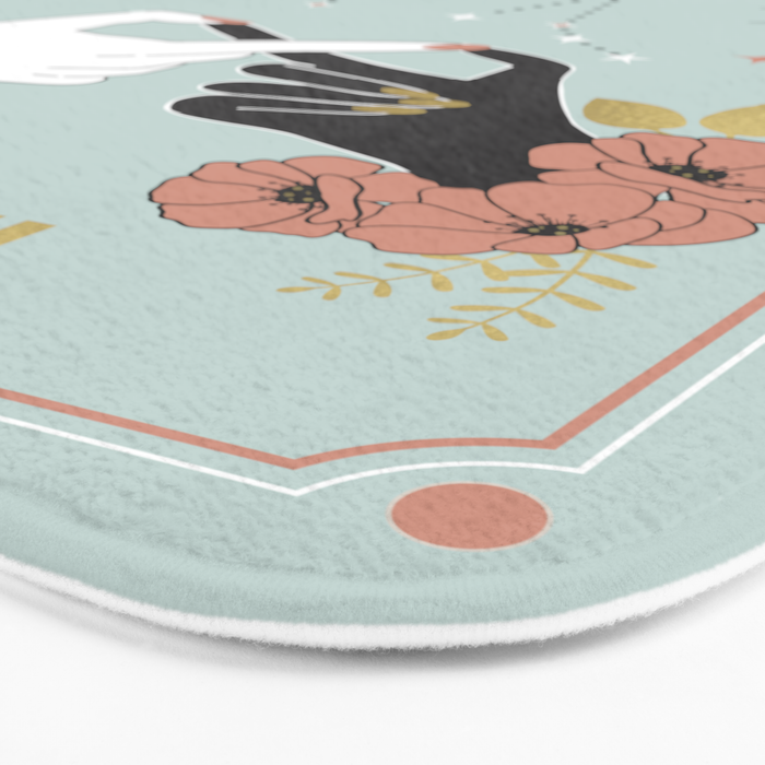 Gemini Zodiac Series Bath Mat Gallery Image 3