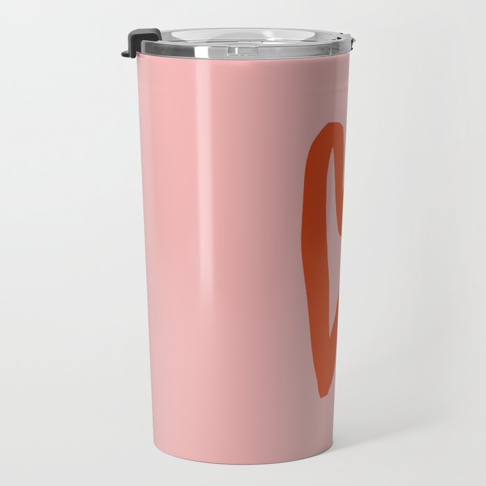 Heart Doodle Big 1 Travel Mug Gallery Image 3