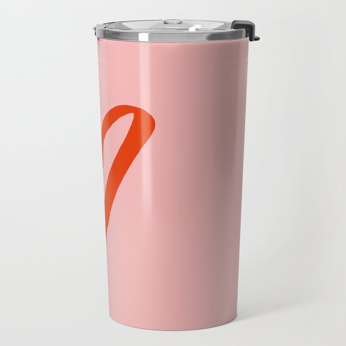 Heart Doodle Big 1 Travel Mug Gallery Image 2