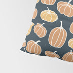 Navy Pumpkins Pillow Sham Gallery Image 4