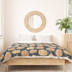 Navy Pumpkins Duvet Cover Gallery Image 3