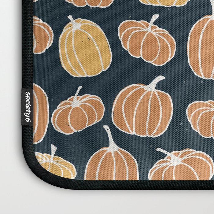 Navy Pumpkins Laptop Sleeve Gallery Image 3