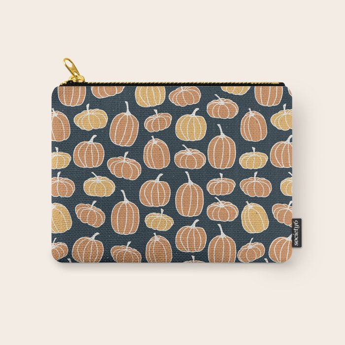 Navy Pumpkins Carry All Pouch Gallery Image 1