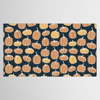 Navy Pumpkins Tablecloth Gallery Image 2