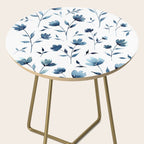 Blue flowers | Watercolor Pattern Side Table Gallery Image 2