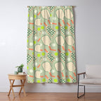 Retro Pickleball Pattern Window Curtain Gallery Image 5