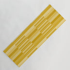 Mixed Stripes Pattern XI Golden Yellow Yoga Mat Gallery Image 1