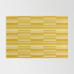 Mixed Stripes Pattern XI Golden Yellow Rug Gallery Image 2