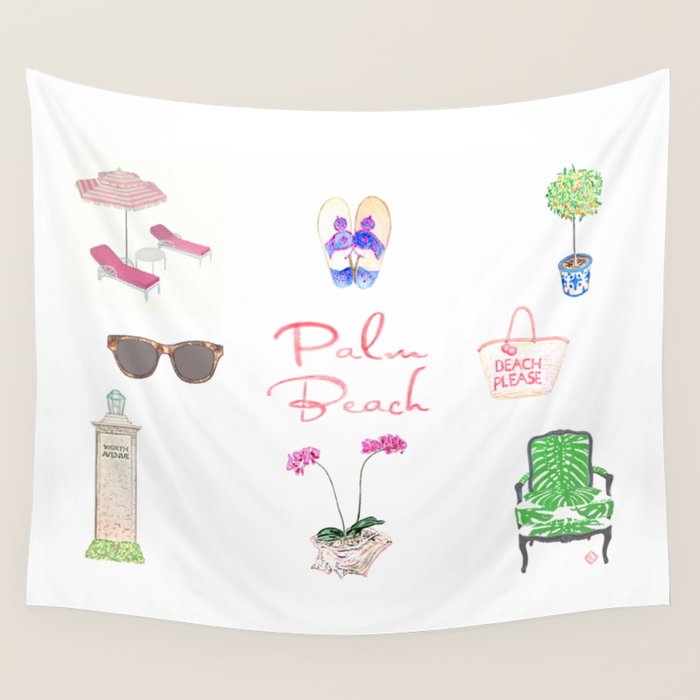 PALM BEACH Wall Tapestry Gallery Image 4
