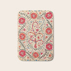 Kermina Suzani Uzbekistan Embroidery Print Bath Mat Gallery Image 1