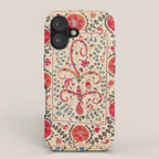 Kermina Suzani Uzbekistan Embroidery Print iPhone Case Gallery Image 1