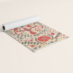 Kermina Suzani Uzbekistan Embroidery Print Yoga Mat Gallery Image 2