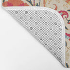 Kermina Suzani Uzbekistan Embroidery Print Bath Mat Gallery Image 2