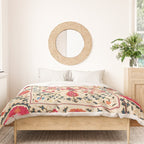 Kermina Suzani Uzbekistan Embroidery Print Duvet Cover Gallery Image 3