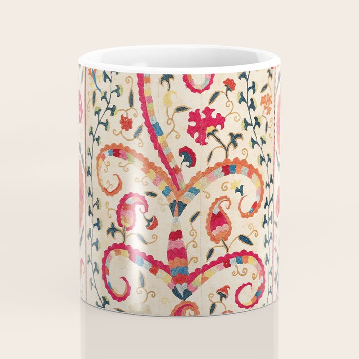 Kermina Suzani Uzbekistan Embroidery Print Coffee Mug Gallery Image 4