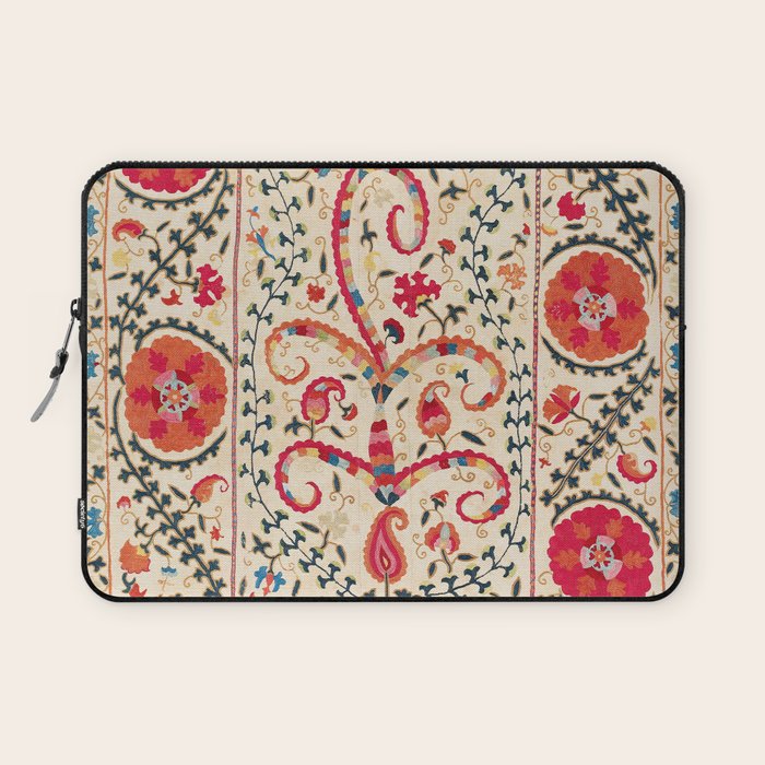 Kermina Suzani Uzbekistan Embroidery Print Laptop Sleeve Gallery Image 1