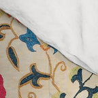 Kermina Suzani Uzbekistan Embroidery Print Comforter Gallery Image 4
