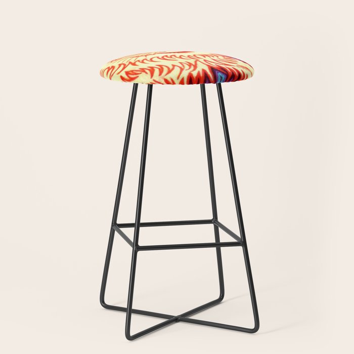 Louis Wain Psychedelic Cat Stool Gallery Image 1