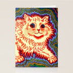 Louis Wain Psychedelic Cat Stationery Card Gallery Image 2