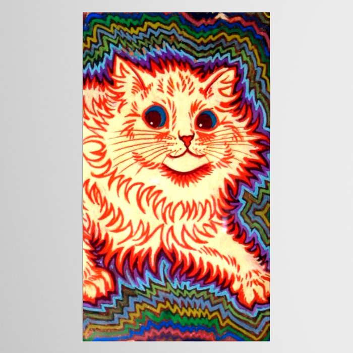Louis Wain Psychedelic Cat Tablecloth Gallery Image 2